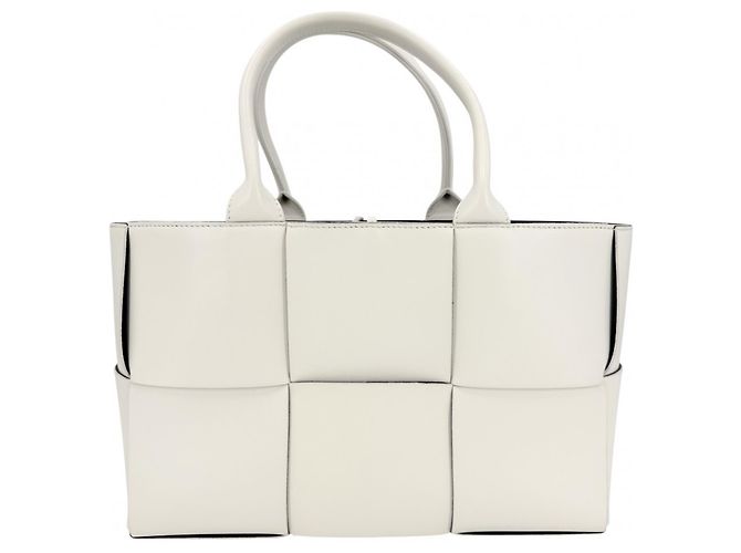 Borsa Tote Maxi Intrecciato Small Arco da donna Bottega Veneta Nero Bianco - vista 2