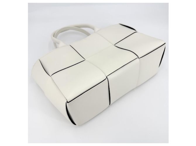 Borsa Tote Maxi Intrecciato Small Arco da donna Bottega Veneta Nero Bianco - vista 3