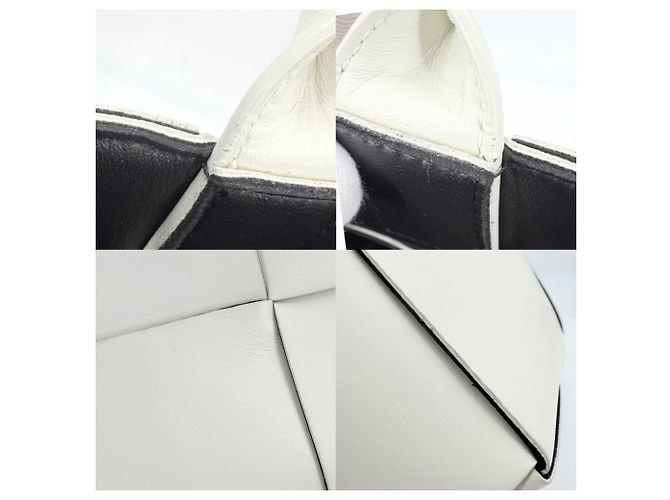 Borsa Tote Maxi Intrecciato Small Arco da donna Bottega Veneta Nero Bianco - vista 7