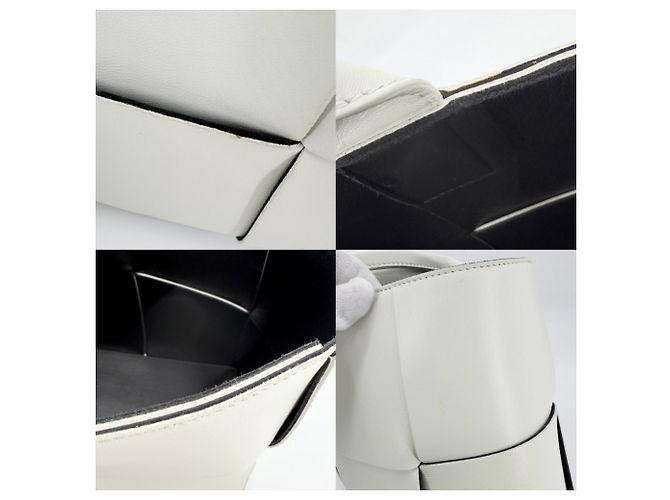 Borsa Tote Maxi Intrecciato Small Arco da donna Bottega Veneta Nero Bianco - vista 8