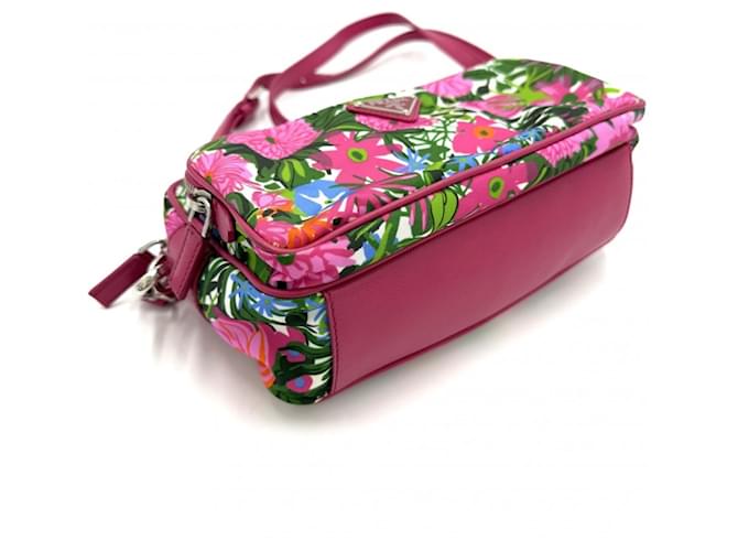 Borsa a Spalla Rosa Prada - vista 3