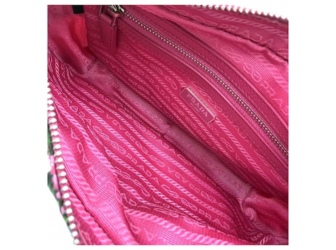 Borsa a Spalla Rosa Prada - vista 4