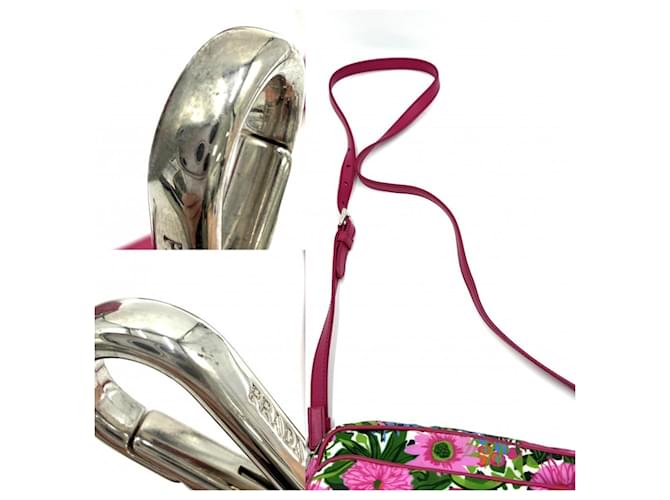 Borsa a Spalla Rosa Prada - vista 8