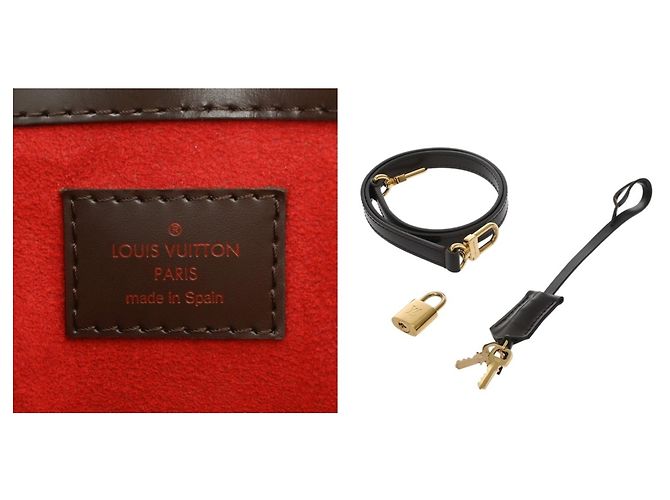 Borsa Louis Vuitton Damier Rivoli MM Marrone - vista 11