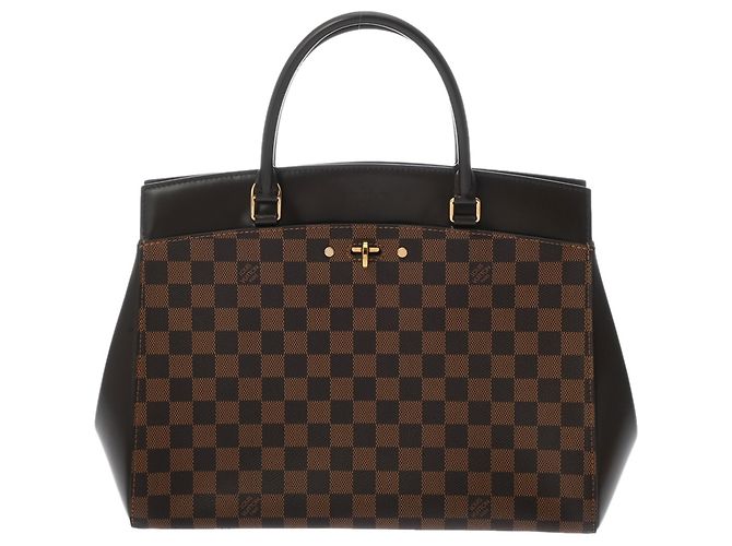 Borsa Louis Vuitton Damier Rivoli MM Marrone - vista 2