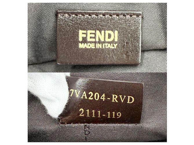 Bolsa de ombro Zucca feminina Fendi Marrom - vista 5