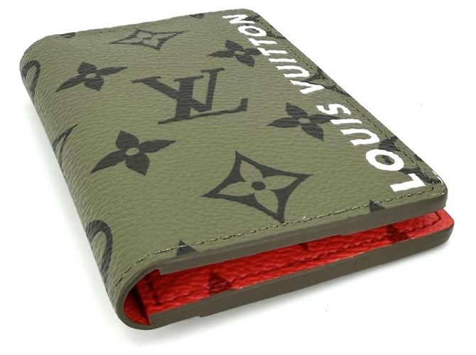 Organizer Louis Vuitton Men's Monogram Card Case Orange Khaki - view 3