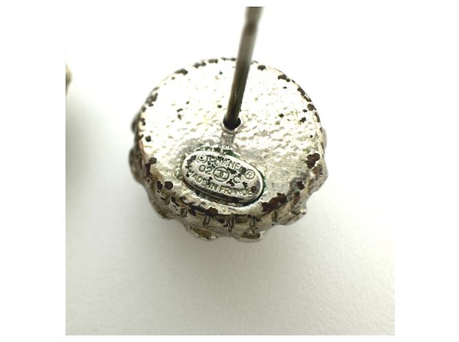 Timeless Orecchini a lobo Chanel 02C Rhinestone Coco Mark Argento Rosa - vista 8