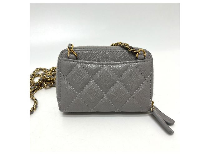 Chanel AP2308 Matelassé Chain Wallet/Coin Case Shoulder Bag Marrone - vista 2
