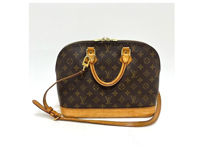 Borsa Louis Vuitton Alma Marrone Monogramma - vista 2