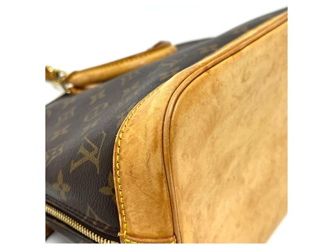 Borsa Louis Vuitton Alma Marrone Monogramma - vista 6