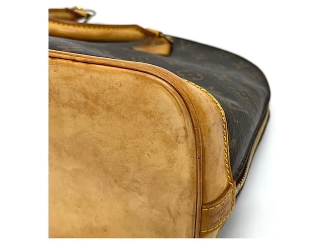 Borsa Louis Vuitton Alma Marrone Monogramma - vista 7
