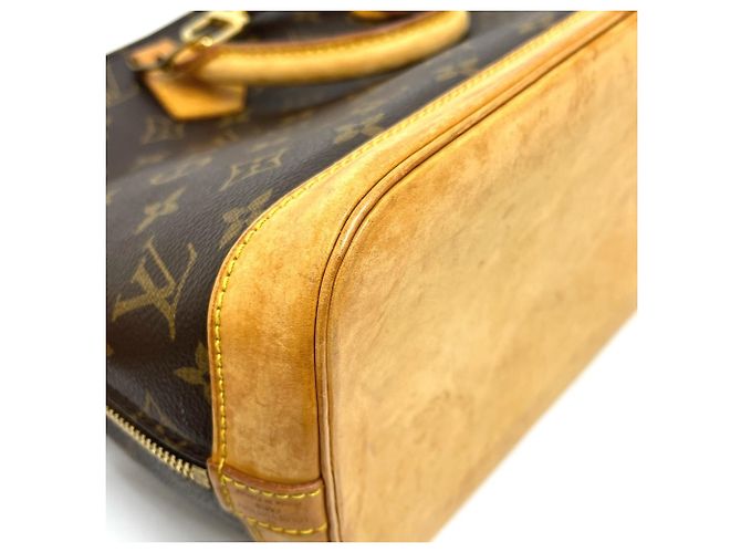 Borsa Louis Vuitton Alma Marrone Monogramma - vista 8