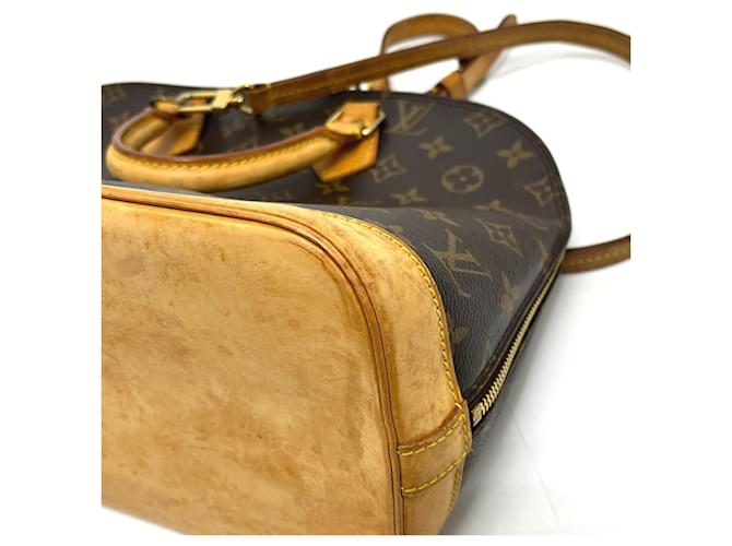 Borsa Louis Vuitton Alma Marrone Monogramma - vista 9