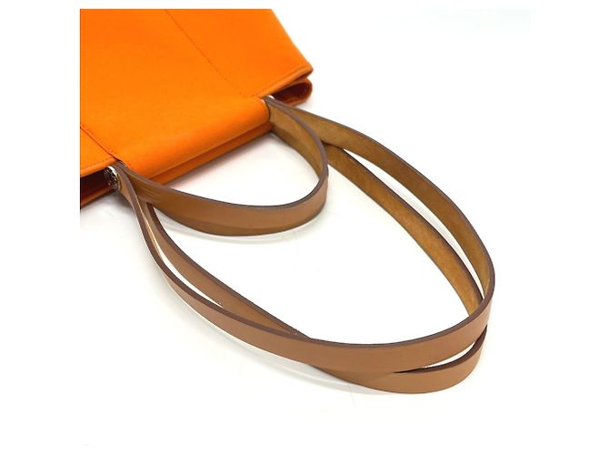 Hermès HERMES Cabas PM 2-Way Handbag Tote Arancione - vista 11