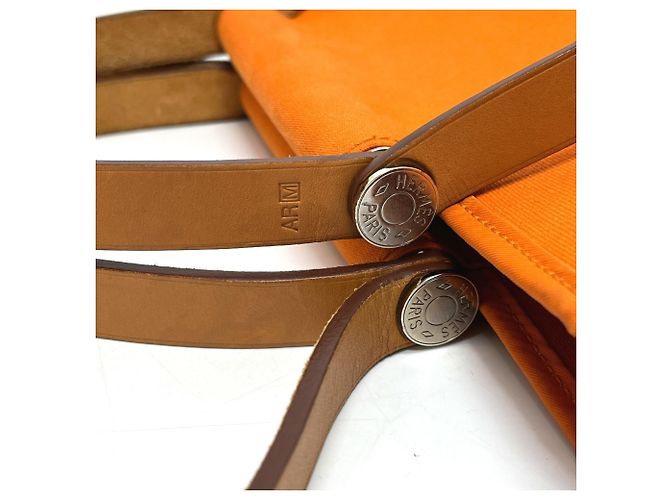 Hermès HERMES Cabas PM 2-Way Handbag Tote Arancione - vista 13