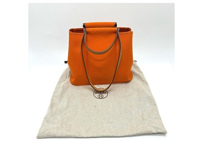 Hermès HERMES Cabas PM 2-Way Handbag Tote Arancione - vista 18