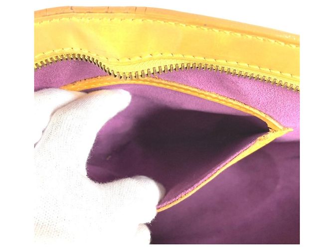 Borsa Tote Louis Vuitton Epi Saint Jacques Giallo - vista 12