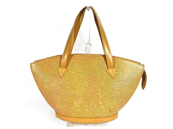 Borsa Tote Louis Vuitton Epi Saint Jacques Giallo - vista 3