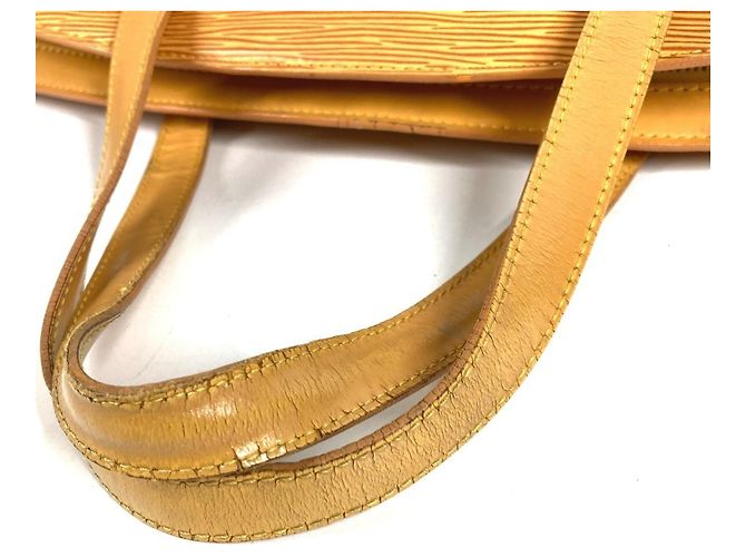 Borsa Tote Louis Vuitton Epi Saint Jacques Giallo - vista 7