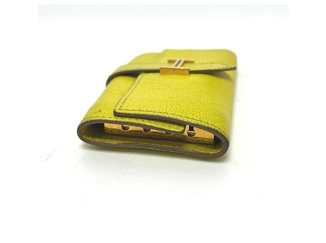Hermès HERMES Bearn 4-Schlüssel Etui Gelb - Ansicht 4