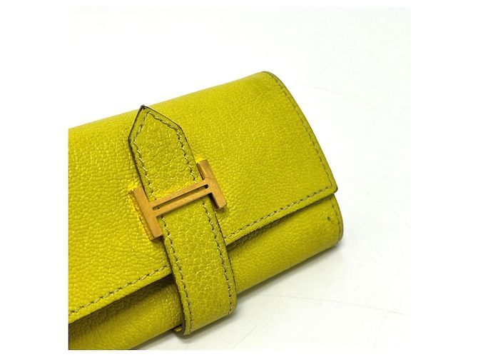 Hermès HERMES Bearn 4-Schlüssel Etui Gelb - Ansicht 7