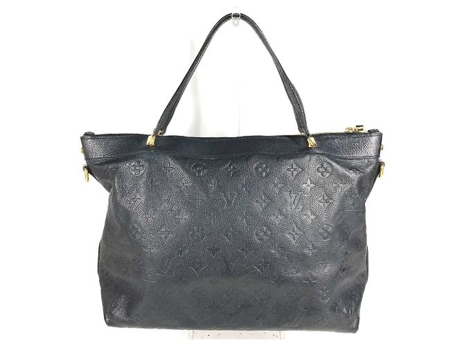 Borsa Tote Louis Vuitton Monogram Empreinte Bastille MM Nero - vista 9