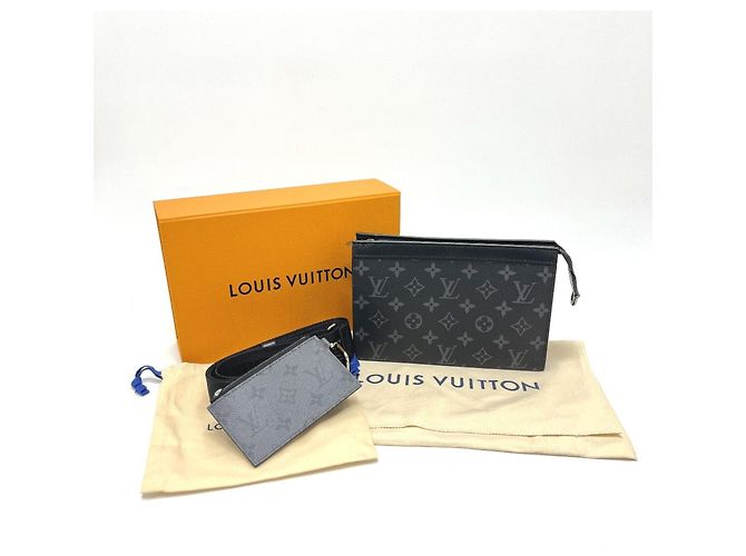 Borsa portafoglio Gaston Louis Vuitton Nero - vista 12