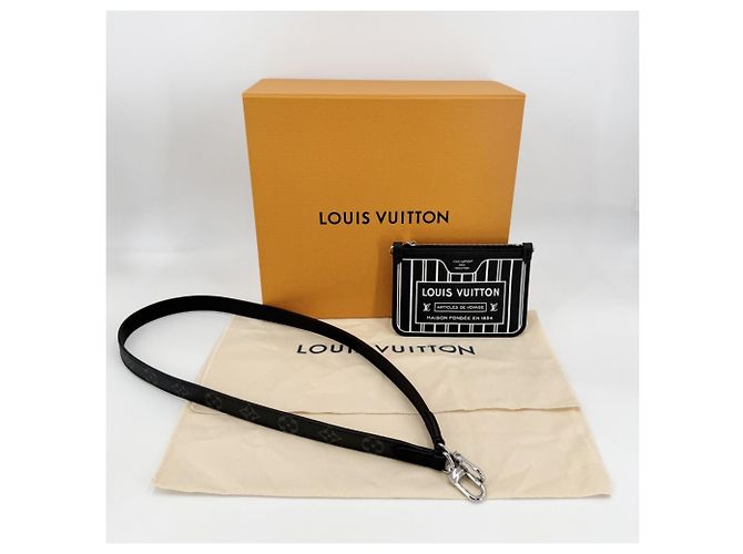 Louis Vuitton Damen Handtasche Monogram Eclipse Neverfull Inside Out BB Schwarz - Ansicht 10