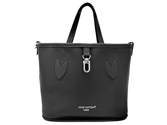 Louis Vuitton Damen Handtasche Monogram Eclipse Neverfull Inside Out BB Schwarz - Ansicht 3