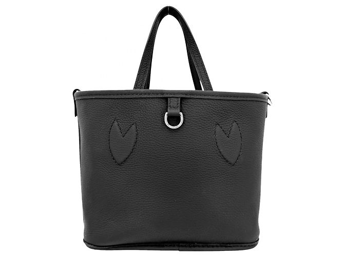 Louis Vuitton Damen Handtasche Monogram Eclipse Neverfull Inside Out BB Schwarz - Ansicht 4