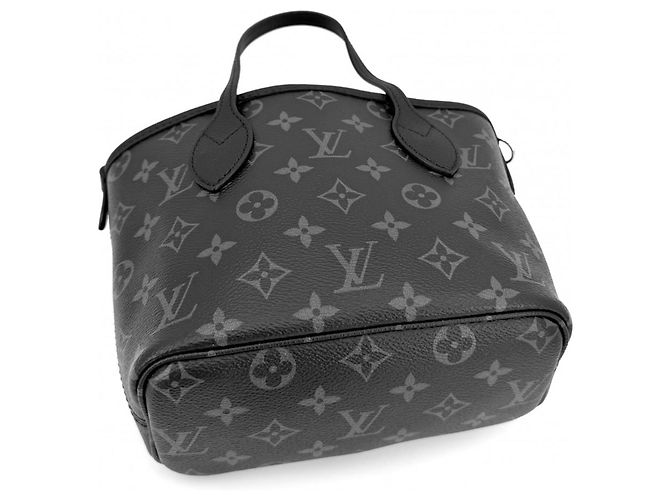 Louis Vuitton Damen Handtasche Monogram Eclipse Neverfull Inside Out BB Schwarz - Ansicht 5