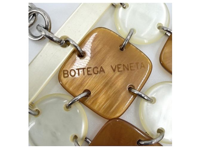 Bracciale Charm Bottega Veneta Marrone Beige - vista 3