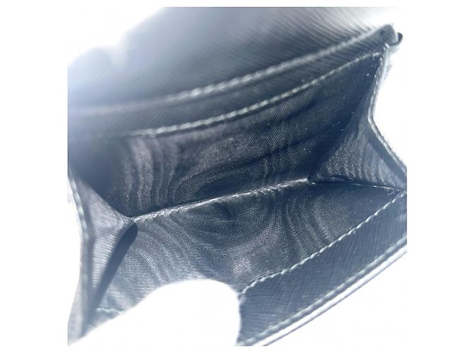 Monedero de cuero Saffiano para mujer Prada Negro - vista 4