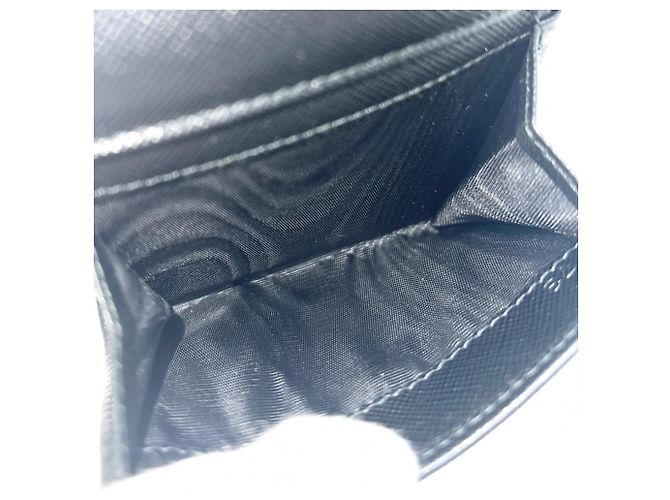 Monedero de cuero Saffiano para mujer Prada Negro - vista 5