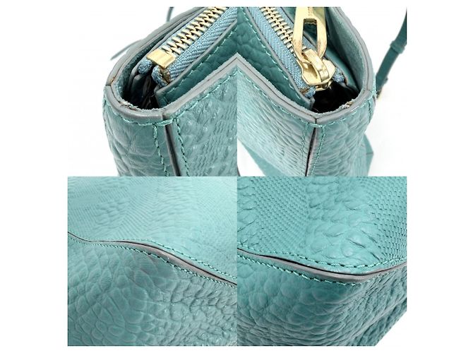 Borsa Tote e Borsa a Spalla in Pelle da Donna Burberry Blu Turchese - vista 7