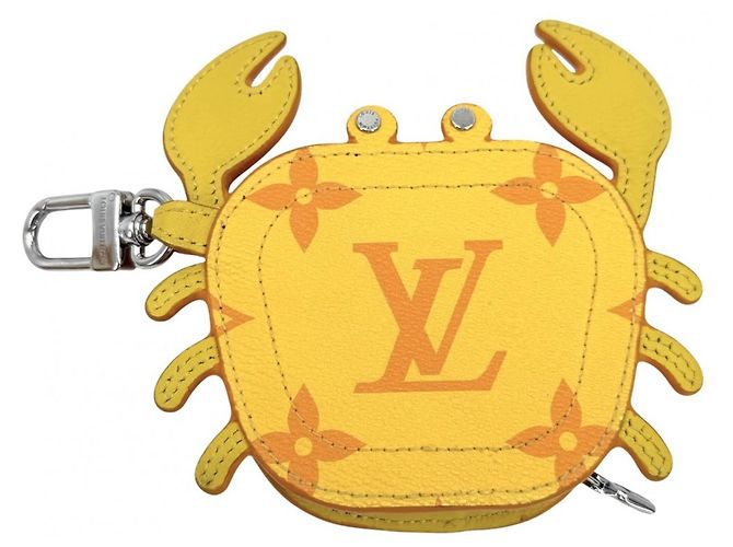 Portachiavi Louis Vuitton in tela Monogram gialla Giallo - vista 2