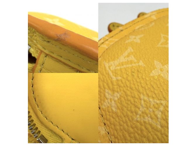 Portachiavi Louis Vuitton in tela Monogram gialla Giallo - vista 6