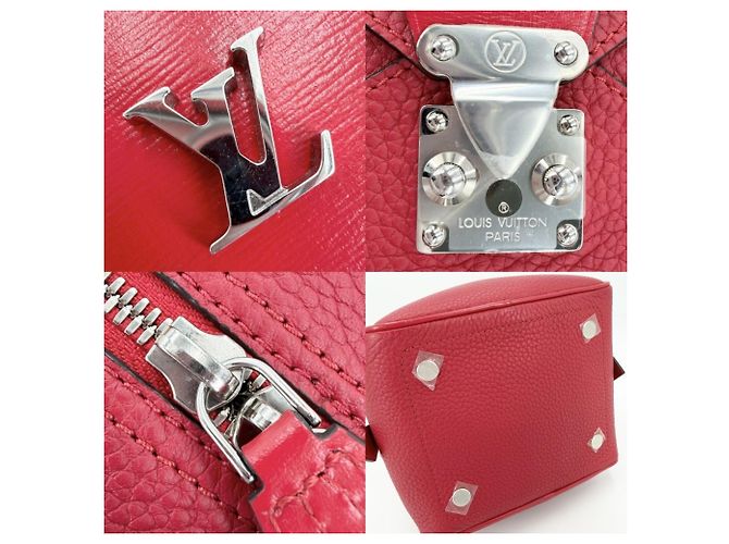 Bolsa de couro vermelha feminina Louis Vuitton Vermelho - vista 8