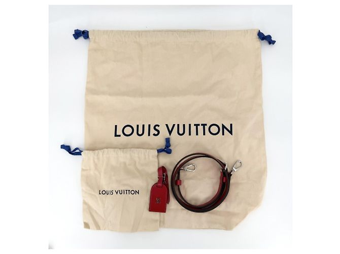 Bolsa de couro vermelha feminina Louis Vuitton Vermelho - vista 9