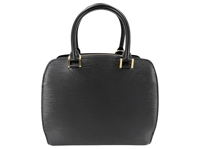 Borsa a mano in pelle Epi Louis Vuitton Nero - vista 2