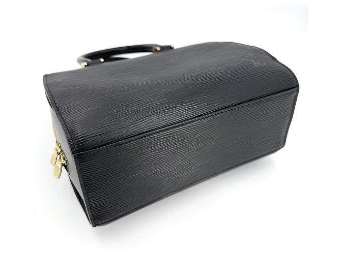Borsa a mano in pelle Epi Louis Vuitton Nero - vista 3