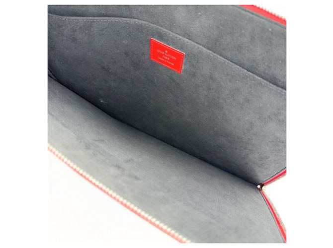 Pochette Jour GM in pelle Epi da uomo Louis Vuitton Bianco Rosso - vista 4