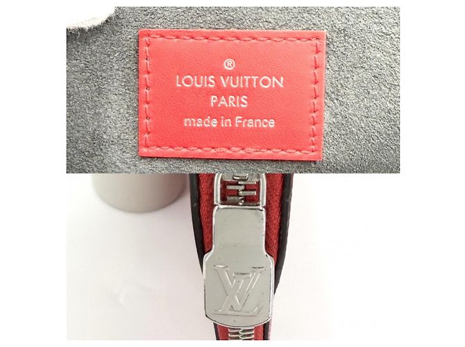 Pochette Jour GM in pelle Epi da uomo Louis Vuitton Bianco Rosso - vista 5