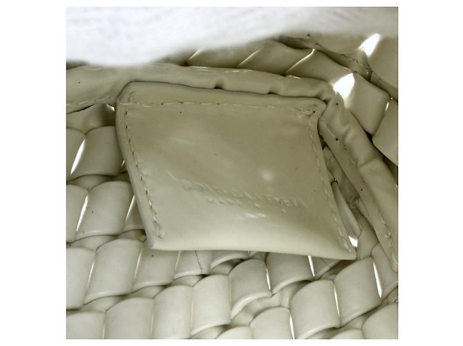 Clutch in pelle bianca Bottega Veneta Bianco - vista 5