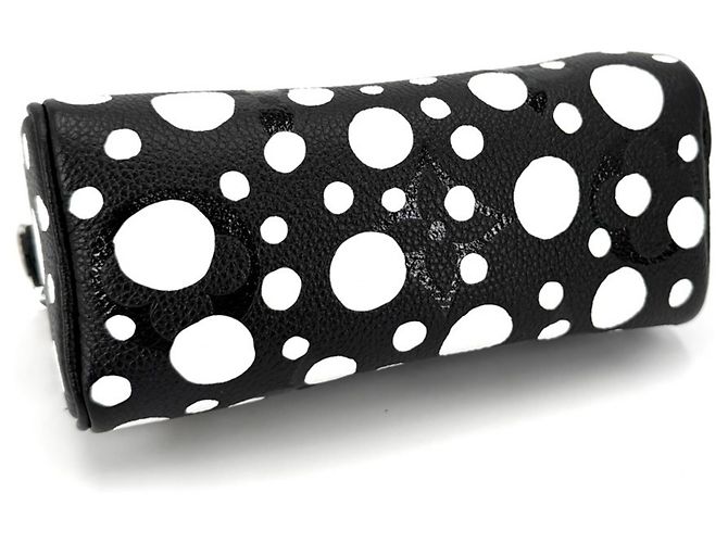 Borsa a mano mini Nano Speedy Yayoi Kusama da donna Louis Vuitton Nero Bianco - vista 3