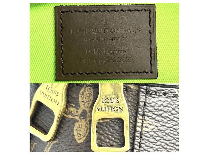 Borsa Vertical Box Trunk da uomo Louis Vuitton Marrone Verde - vista 5