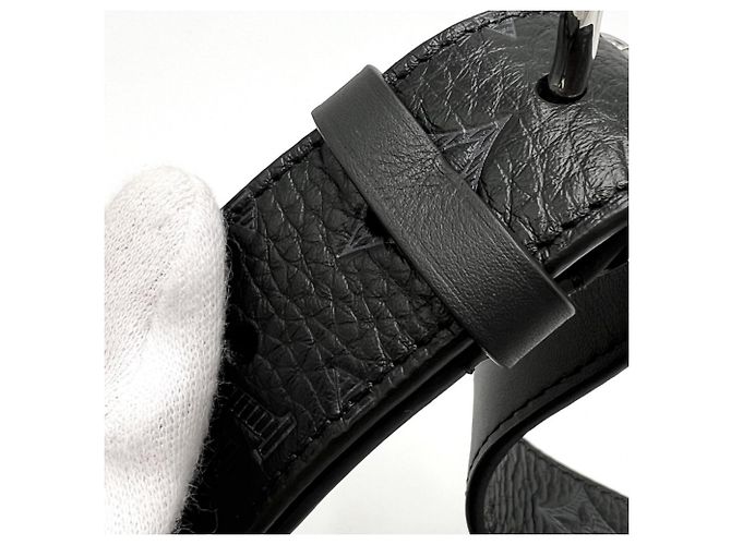 Marsupio da uomo Louis Vuitton in pelle nera Nero - vista 11