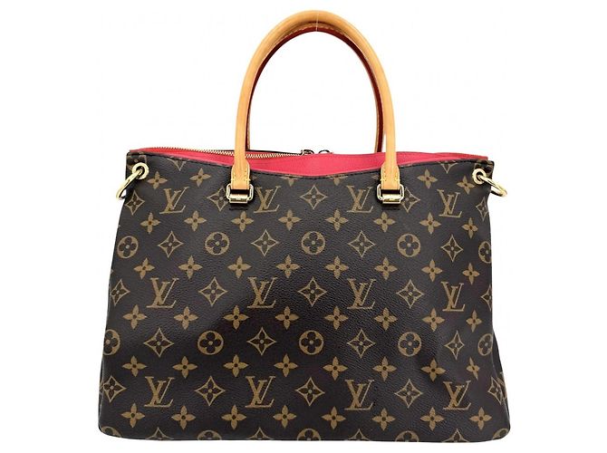 Borsa a mano Monogram Pallas da donna Louis Vuitton Marrone Rosso - vista 2