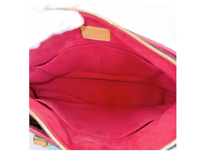 Borsa a mano Monogram Pallas da donna Louis Vuitton Marrone Rosso - vista 4